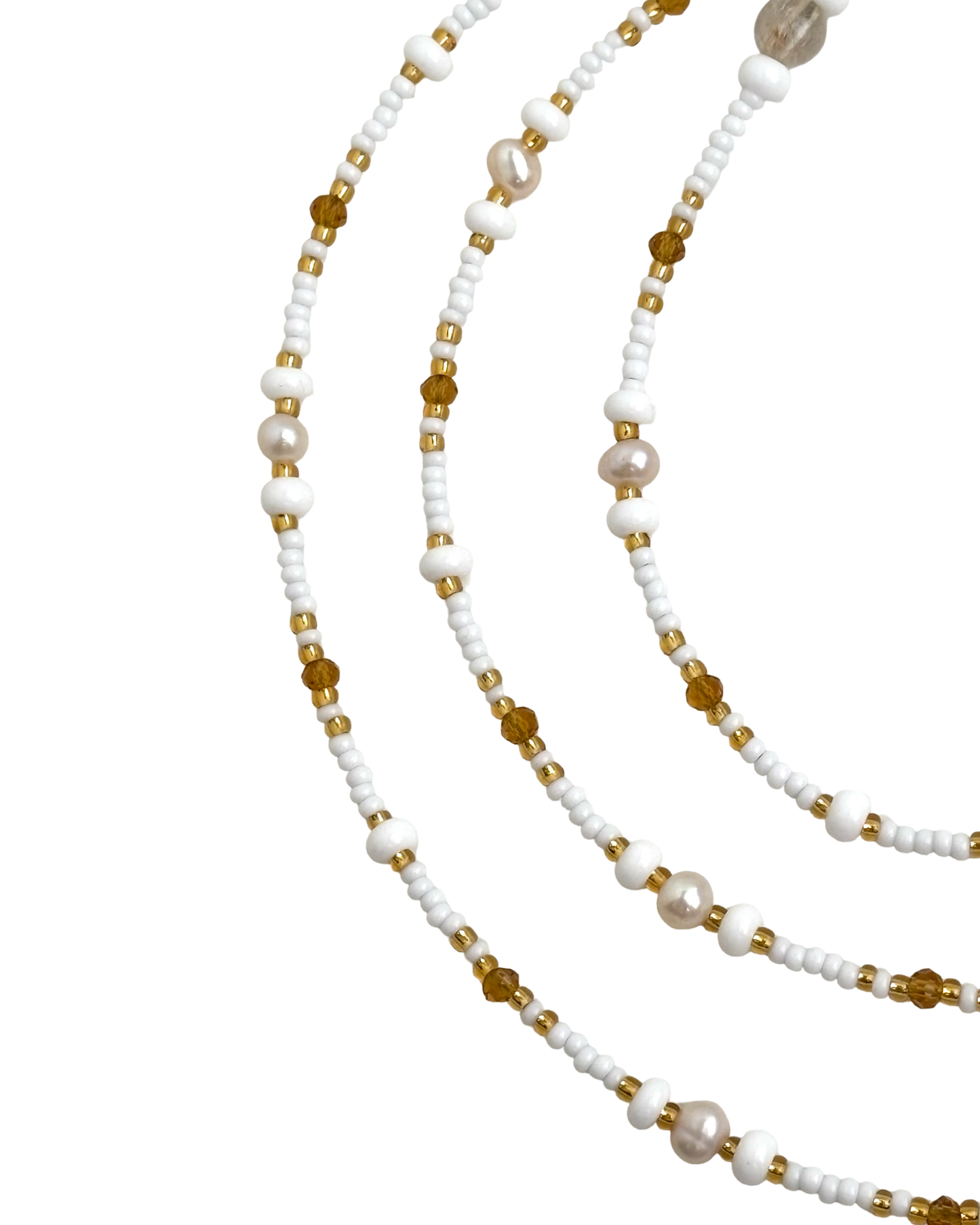 Ancestral Beam Waistbead w/ Freshwater Pearls