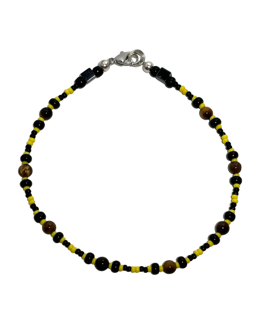 Fierce Horizon - Anklet w/ Tiger's Eye Gemstones