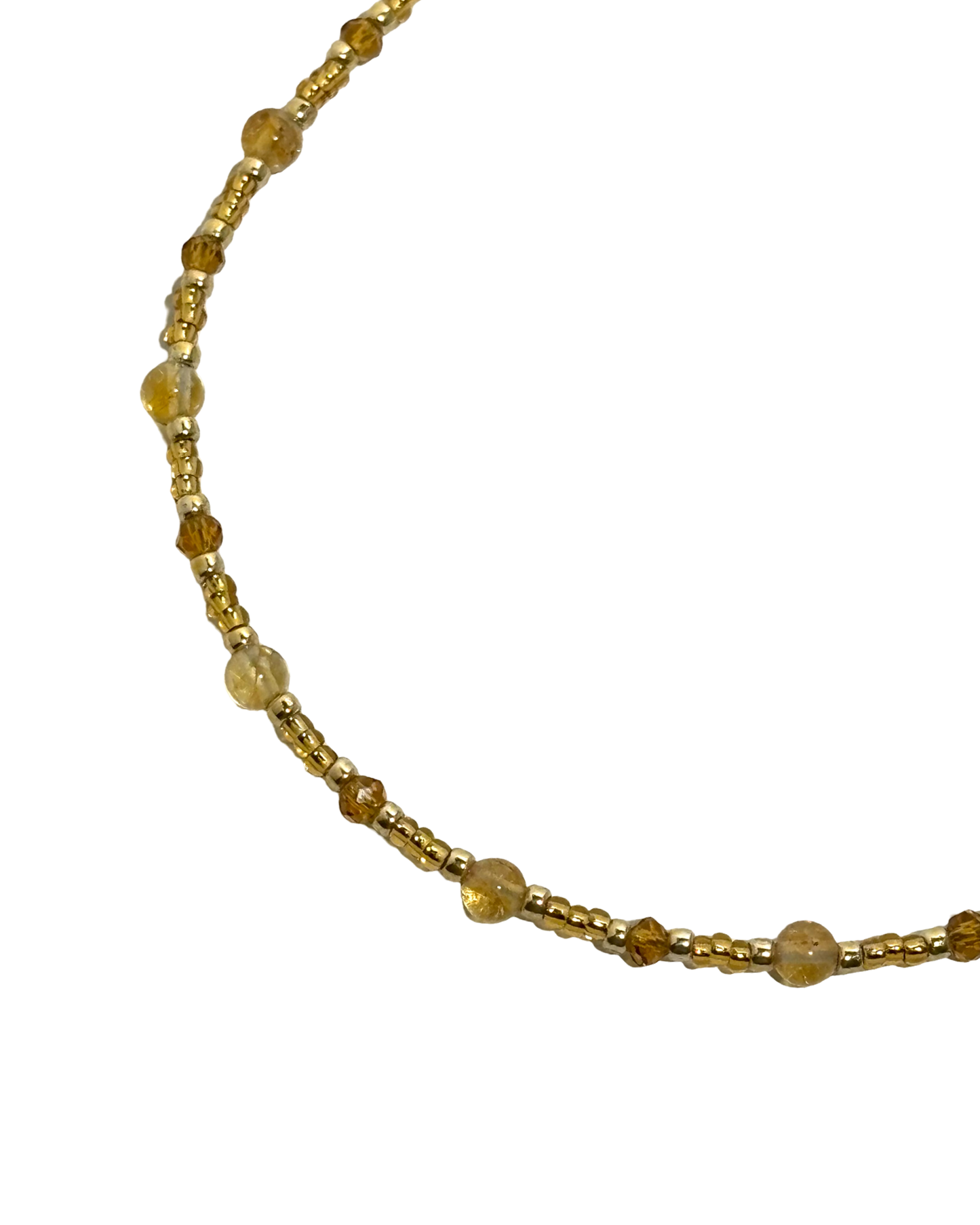 Golden Glow- Anklet w/ Citrine Gemstones