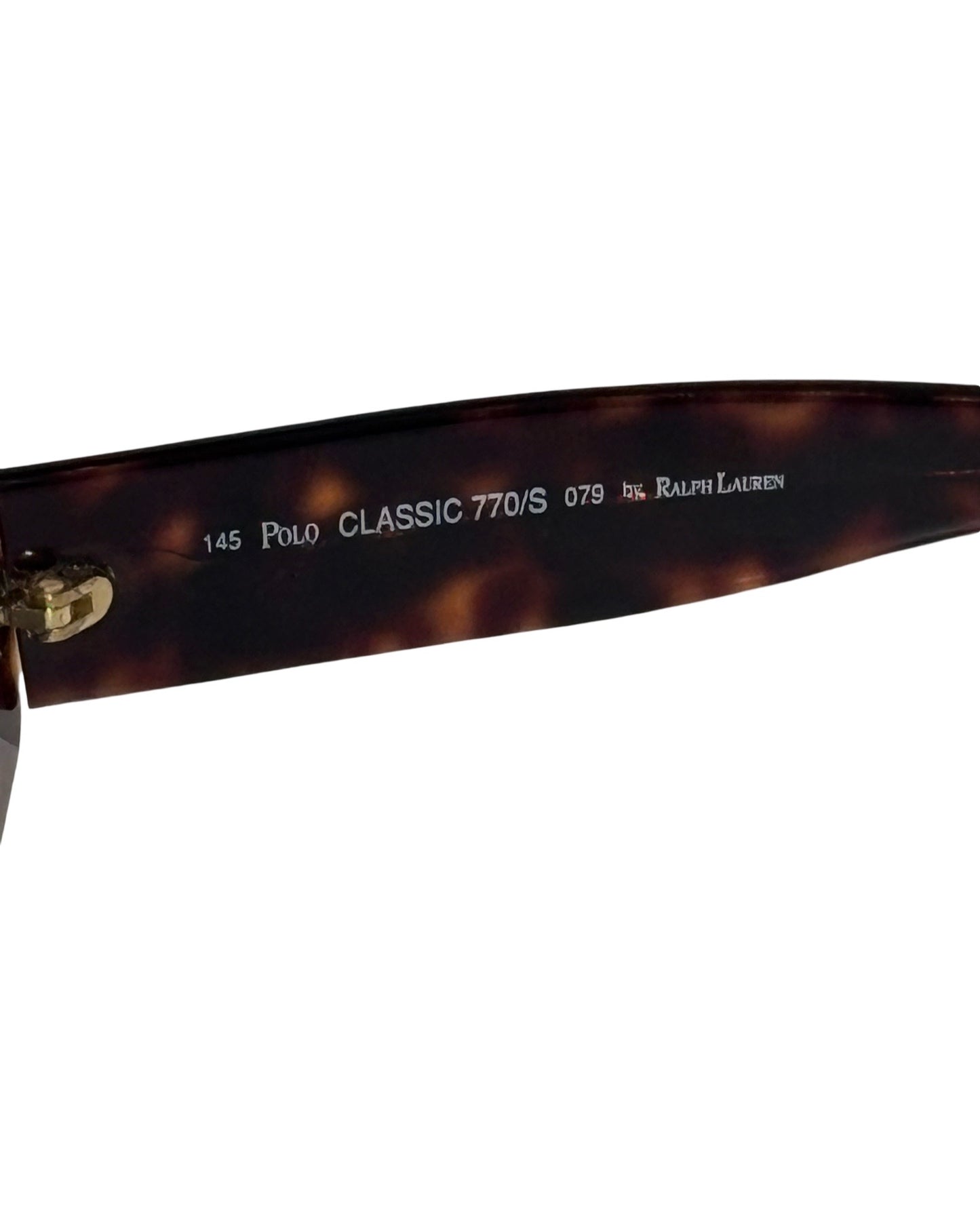 Vintage Polo by Ralph Lauren Classic 770/S 079 145 Brown Tortoise Shell "Clout Goggles" Sunglasses