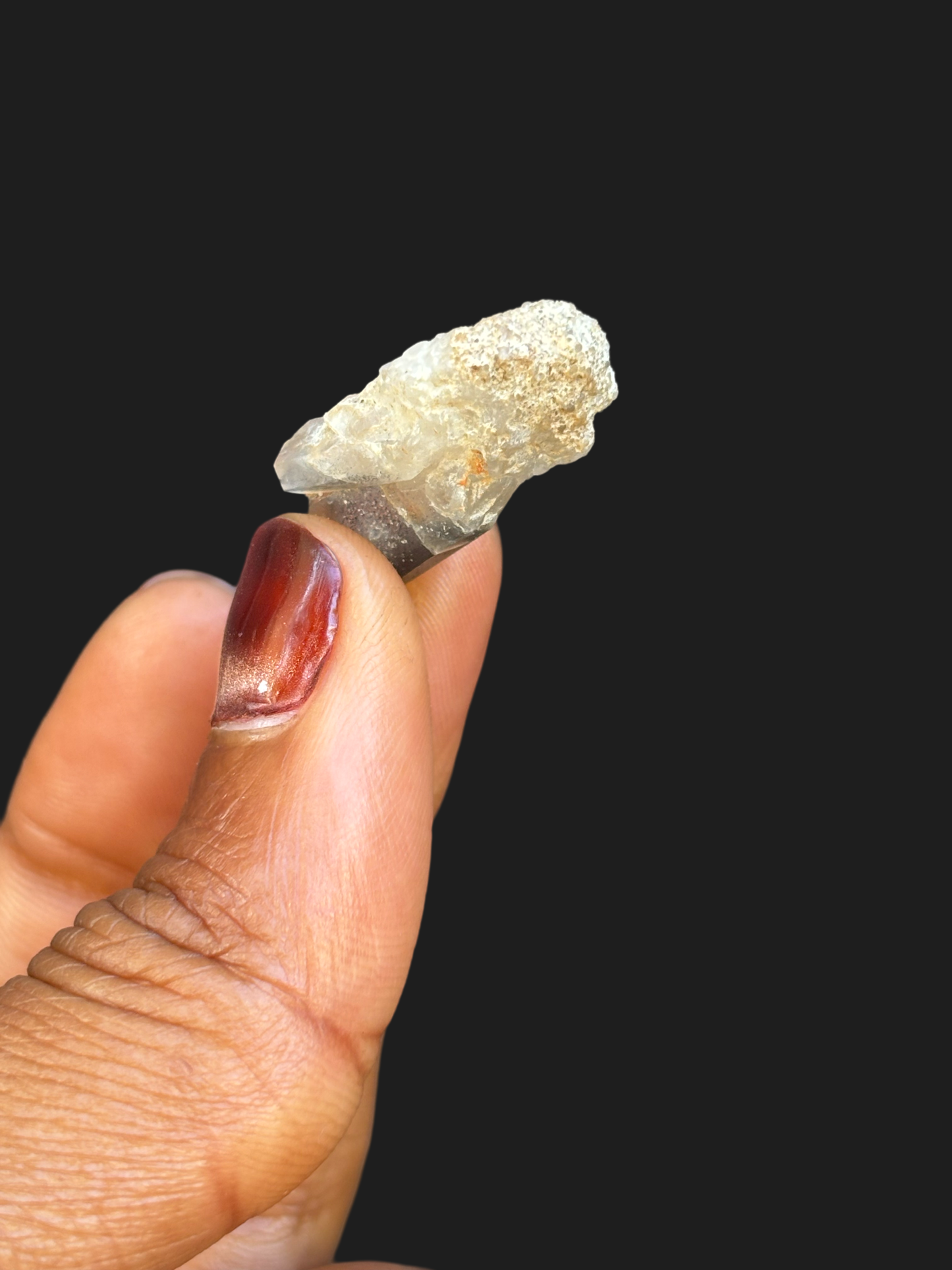 Striking Blue Phantom Quartz Cluster Double Point Formation with Grounding Matrix – Ouachita Mountains, Arkansas