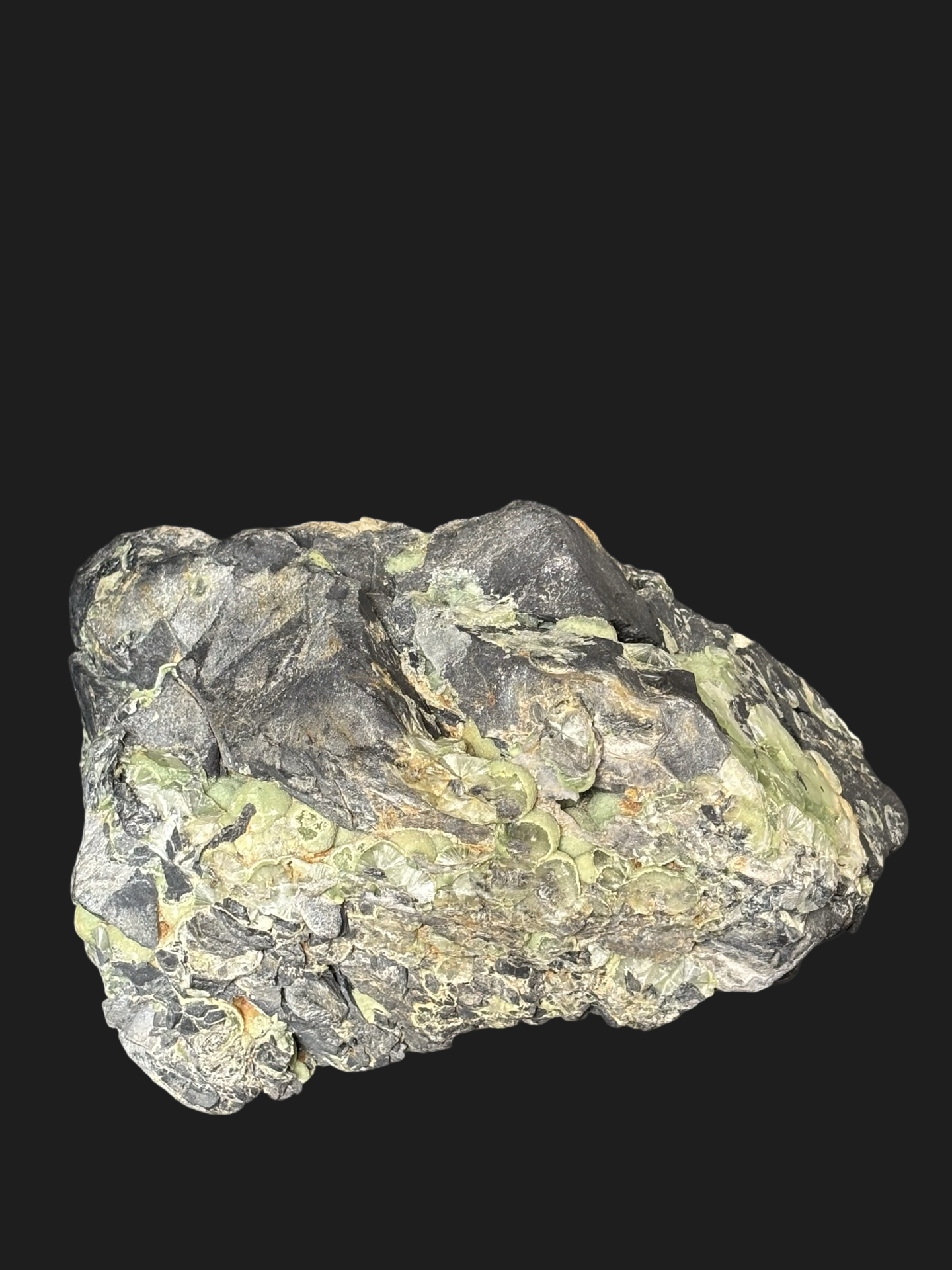 Large 10lb Wavellite Specimen with Cat’s Eye, Botryoidal Formations & Iron Deposit – Mauldin Mountain, Arkansas