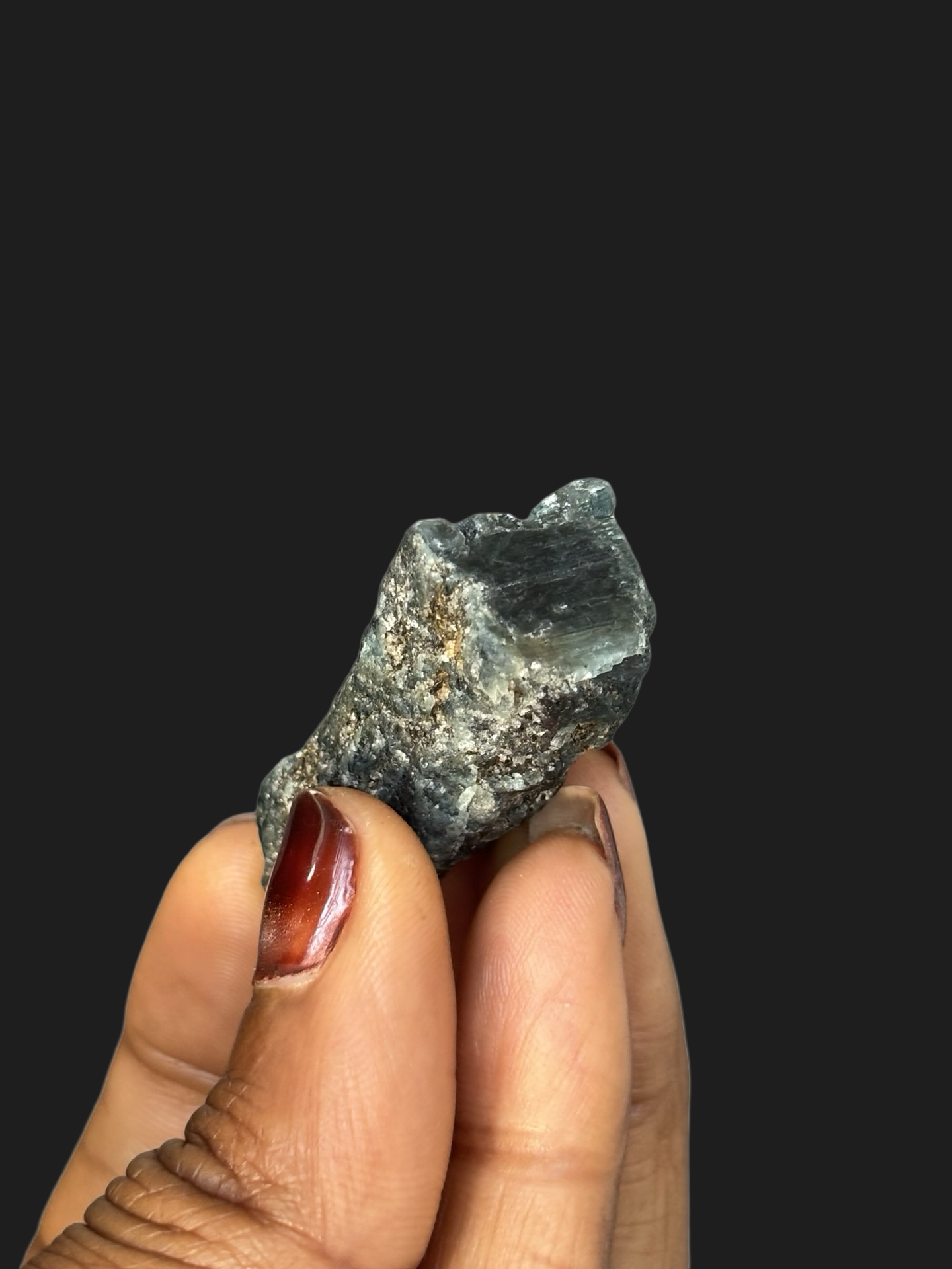 105ct Gem-Quality Raw Uncut Teal Blue Kyanite Crystal – Cowee Valley, North Carolina