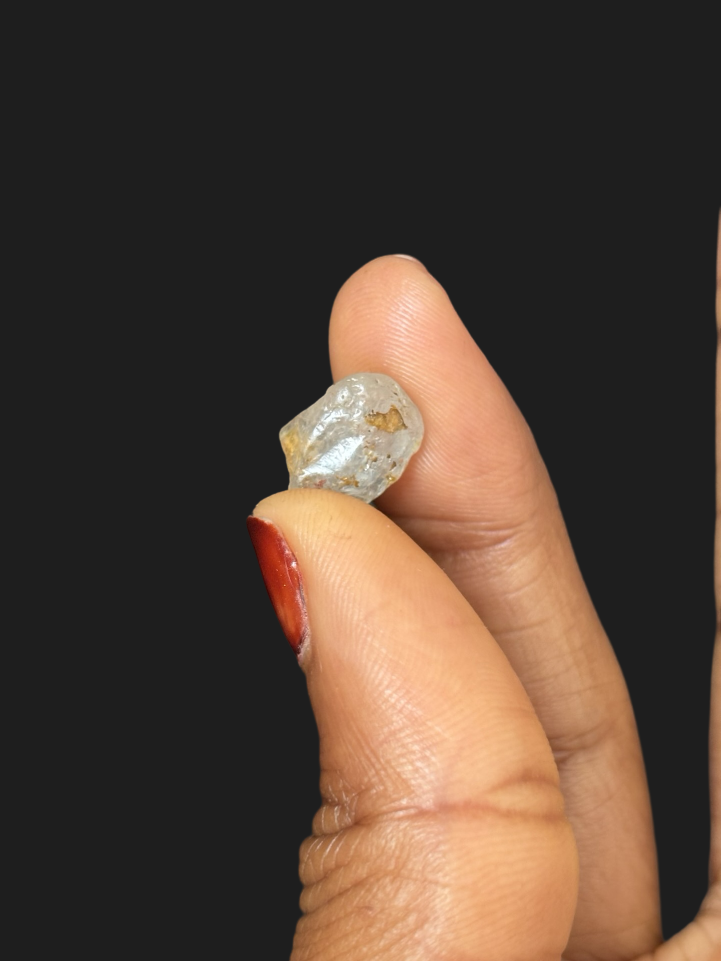 Extremely Rare 7.55ct Raw Uncut Unheated White Sapphire Facetable Gem-Quality Corundum – Cowee Valley, North Carolina