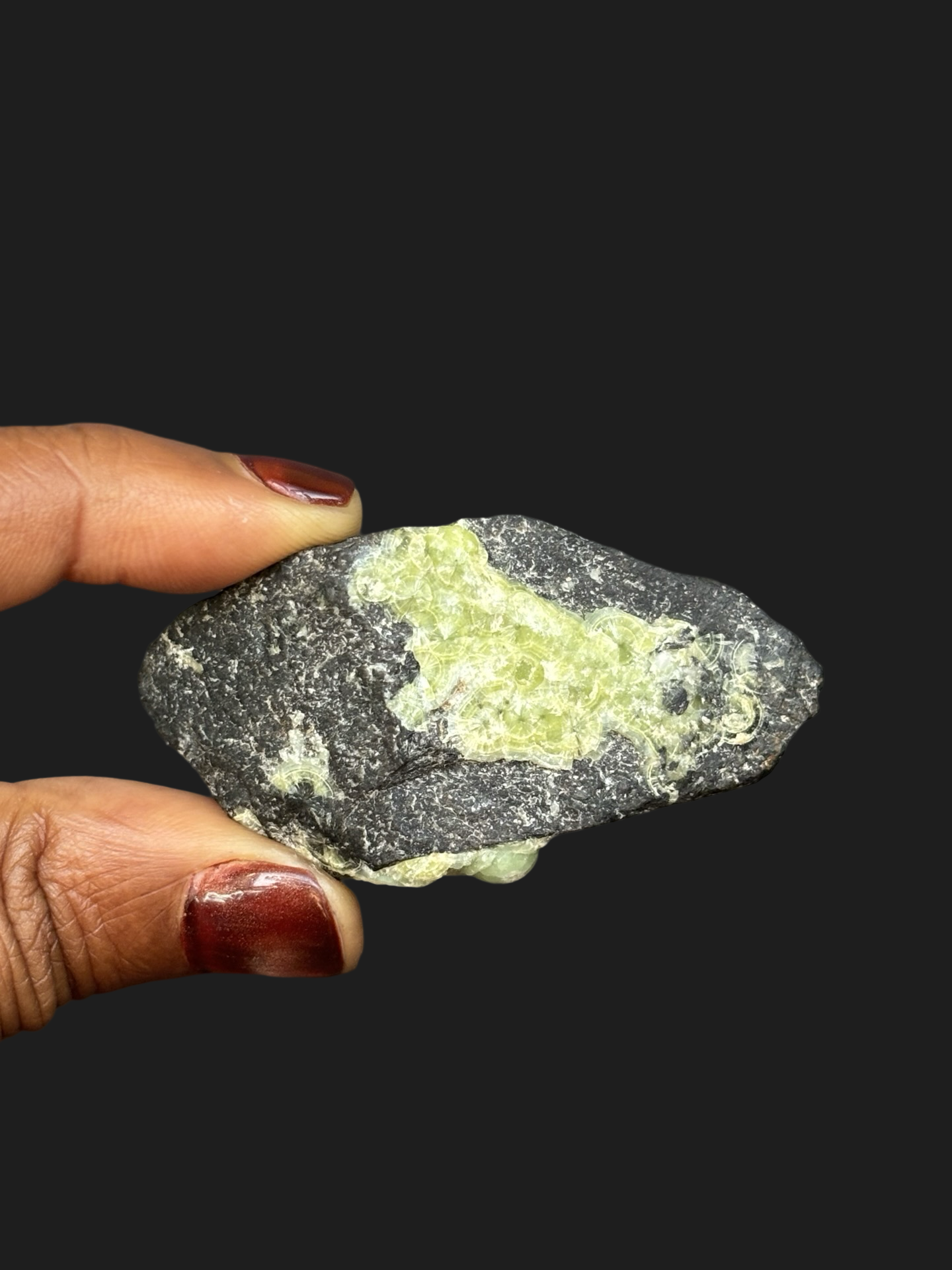 Powerful Wavellight Specimen with Cat Eye Crystals in Different Green Tones & Botryoidal Formation – Mauldin Mountain, Arkansas