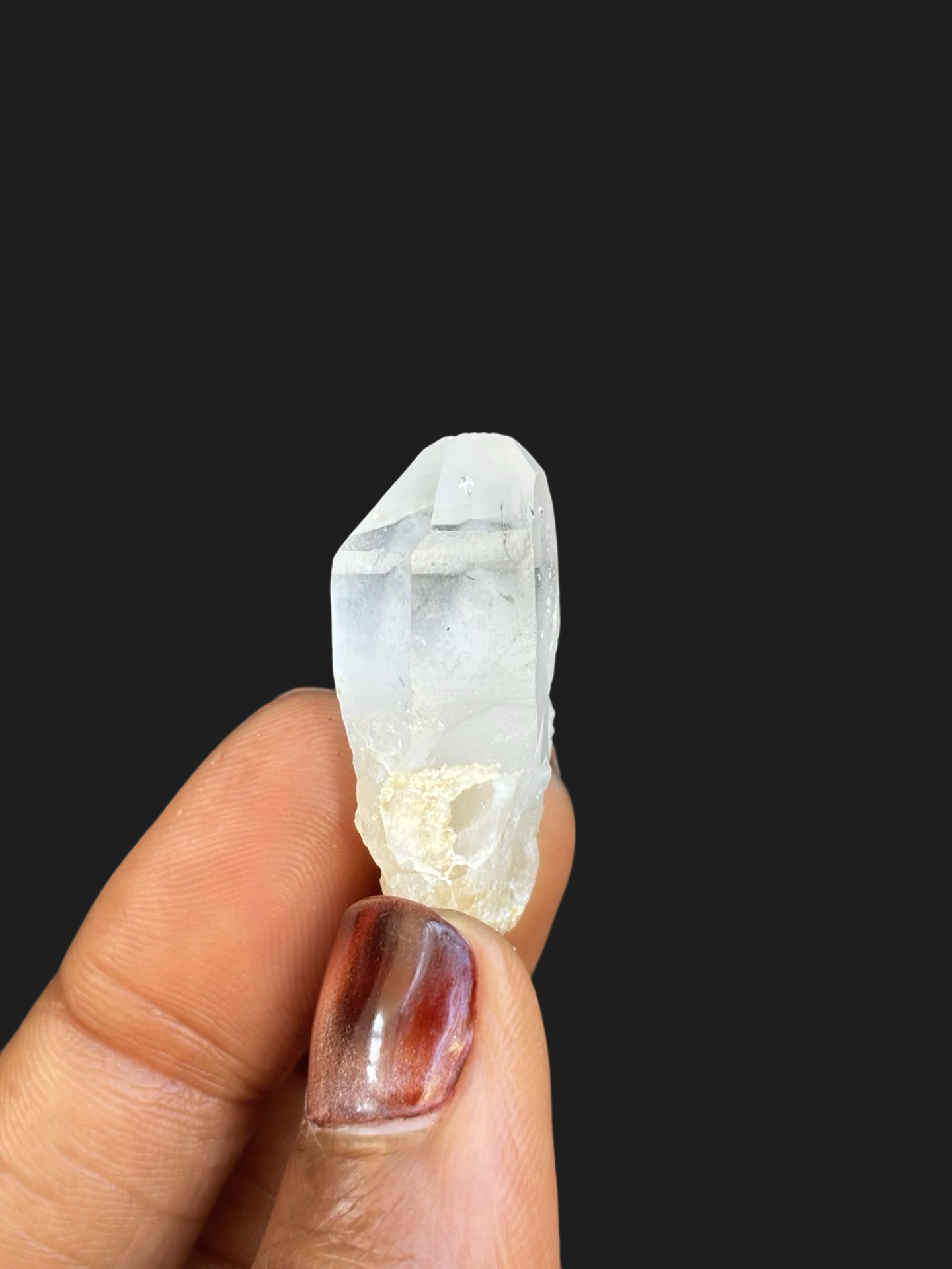 Impeccable High Clarity Quartz Crystal Point Stunning Light Refraction & Earthy Matrix – Ouachita Mountains, Arkansas