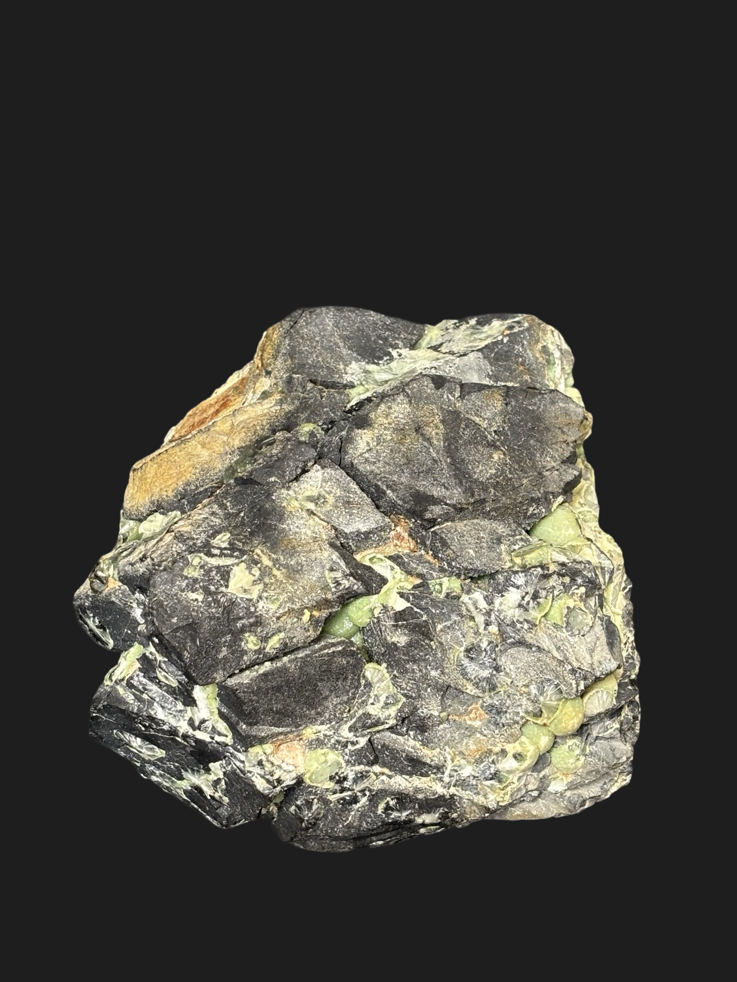 Large 10lb Wavellite Specimen with Cat’s Eye, Botryoidal Formations & Iron Deposit – Mauldin Mountain, Arkansas