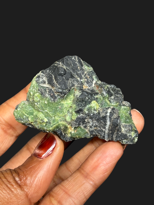 Incredible Rare Deep Green Wavellite on Novaculite Matrix – Mauldin Mountain, Arkansas