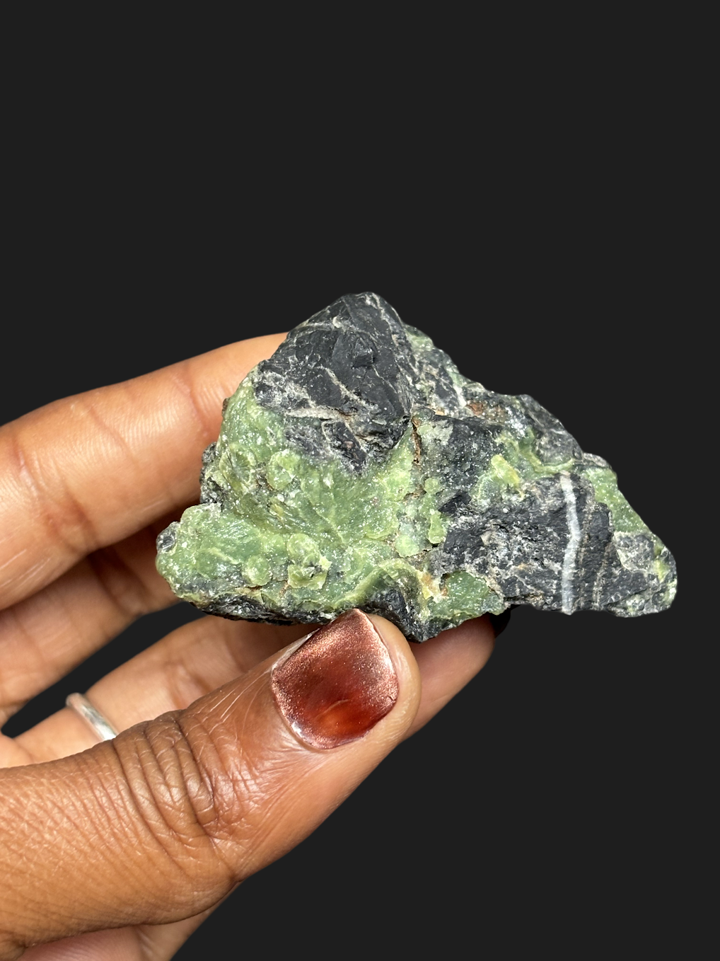 Incredible Rare Deep Green Wavellite on Novaculite Matrix – Mauldin Mountain, Arkansas