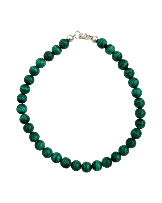 Green Flame - Malachite Gemstone Bracelet