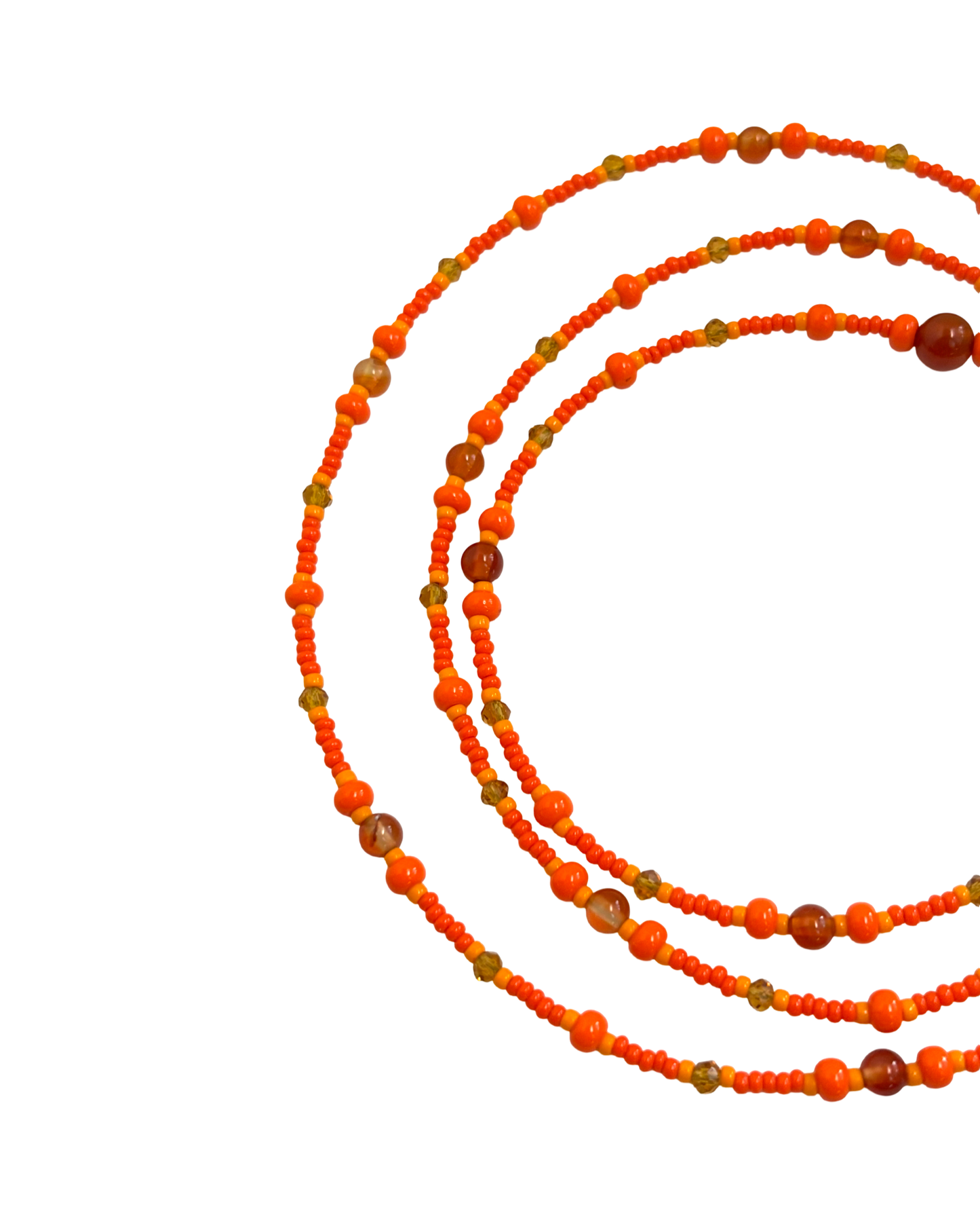 Solar Ember Waistbead w/ Carnelian Gemstones