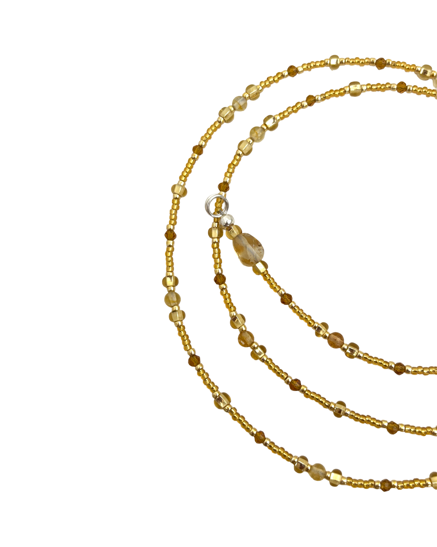 Sunwealth Waistbead w/ Citrine Gemstones