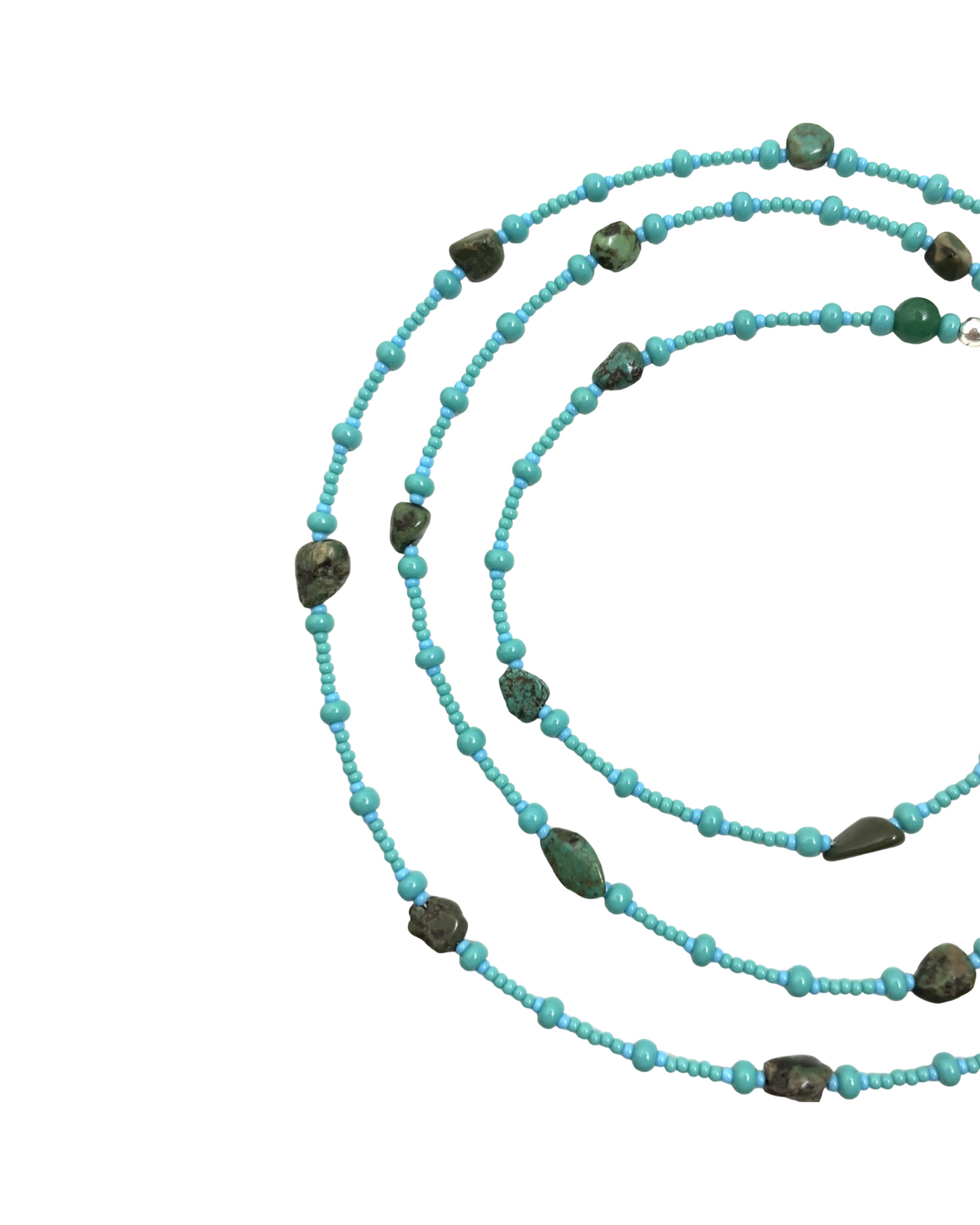 Sacred Voice Waistbead w/ Chinese Turquoise Gemstones