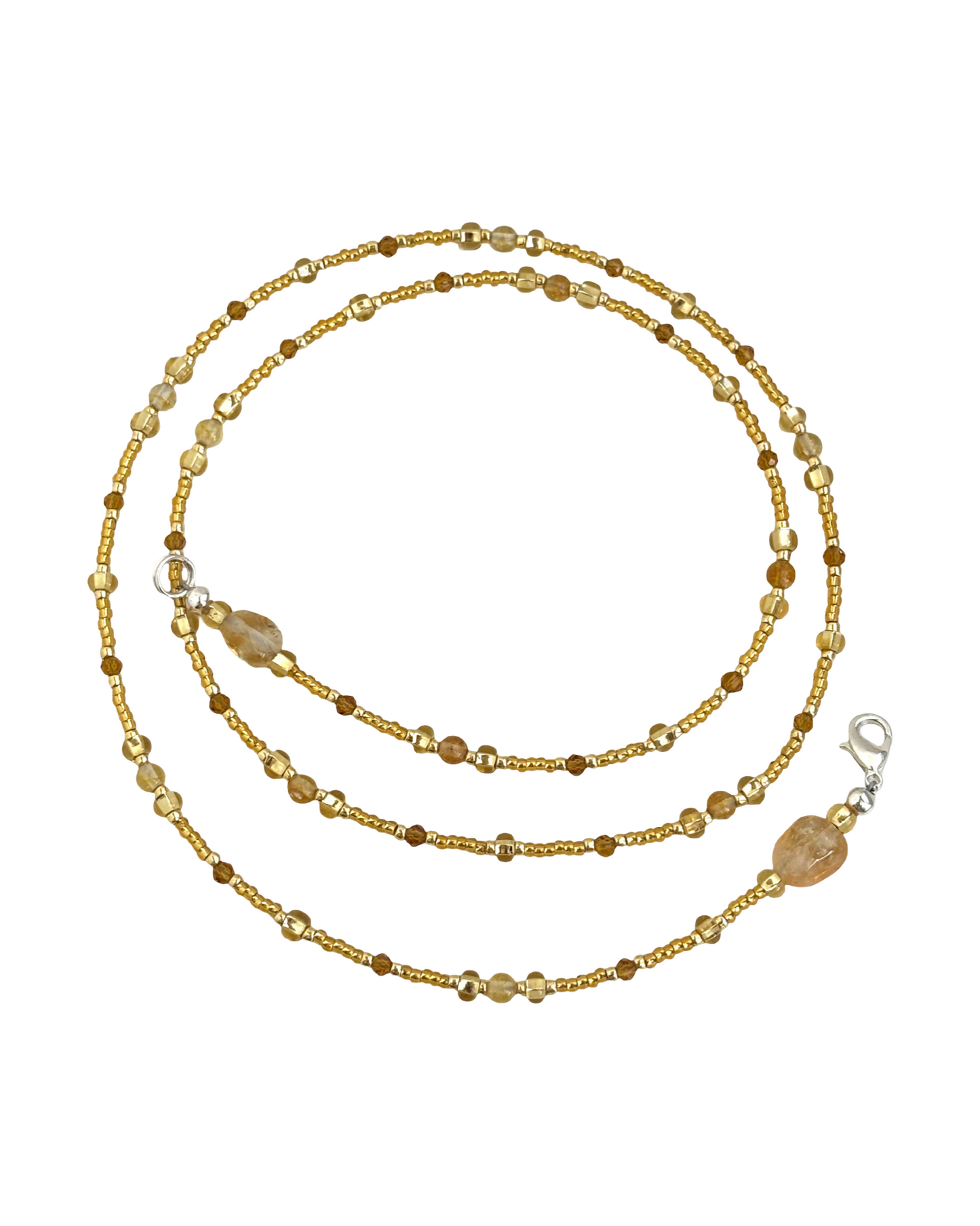 Sunwealth Waistbead w/ Citrine Gemstones