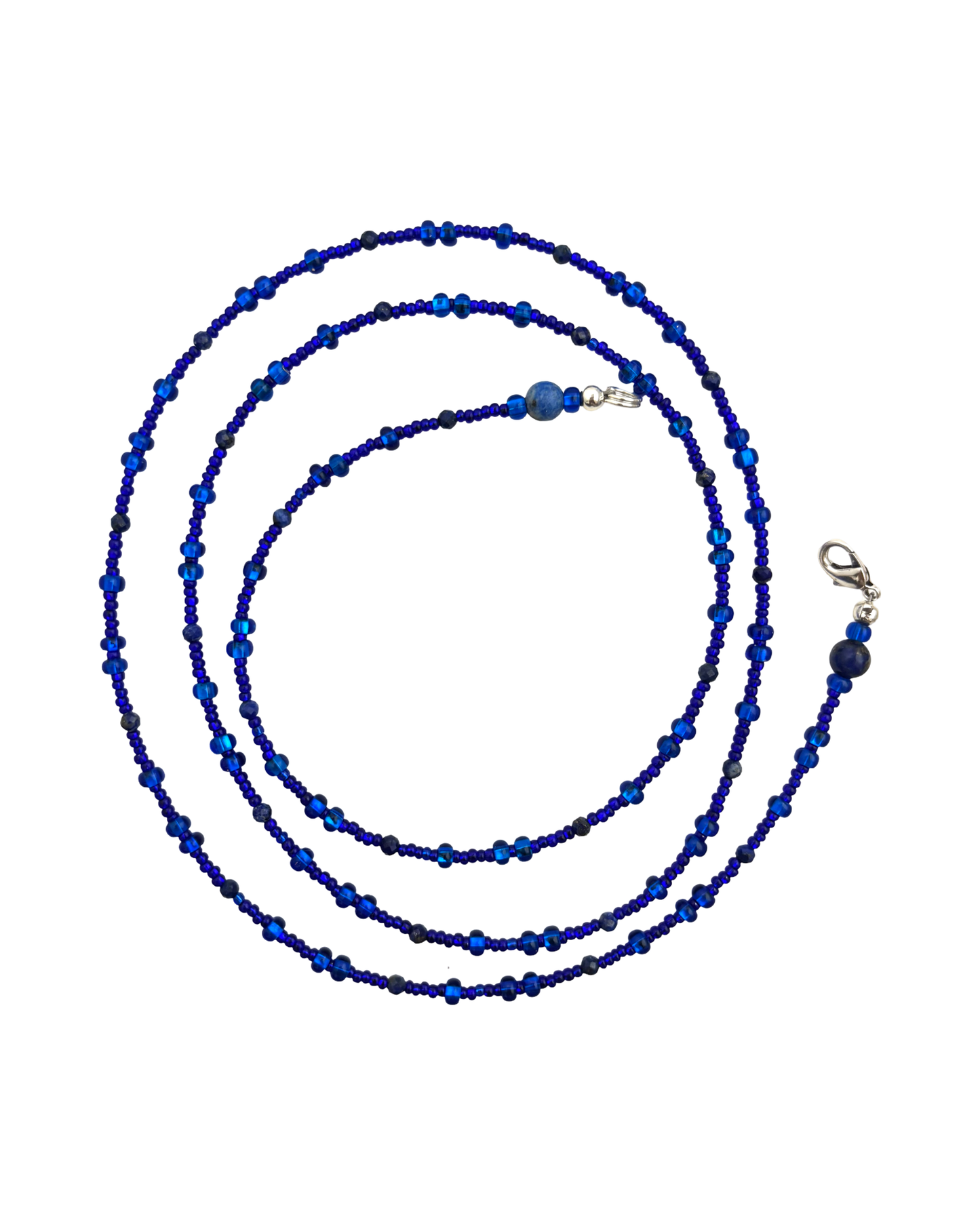 Royal Truth  Waistbead w/ Faceted Lapis Lazuli Gemstones