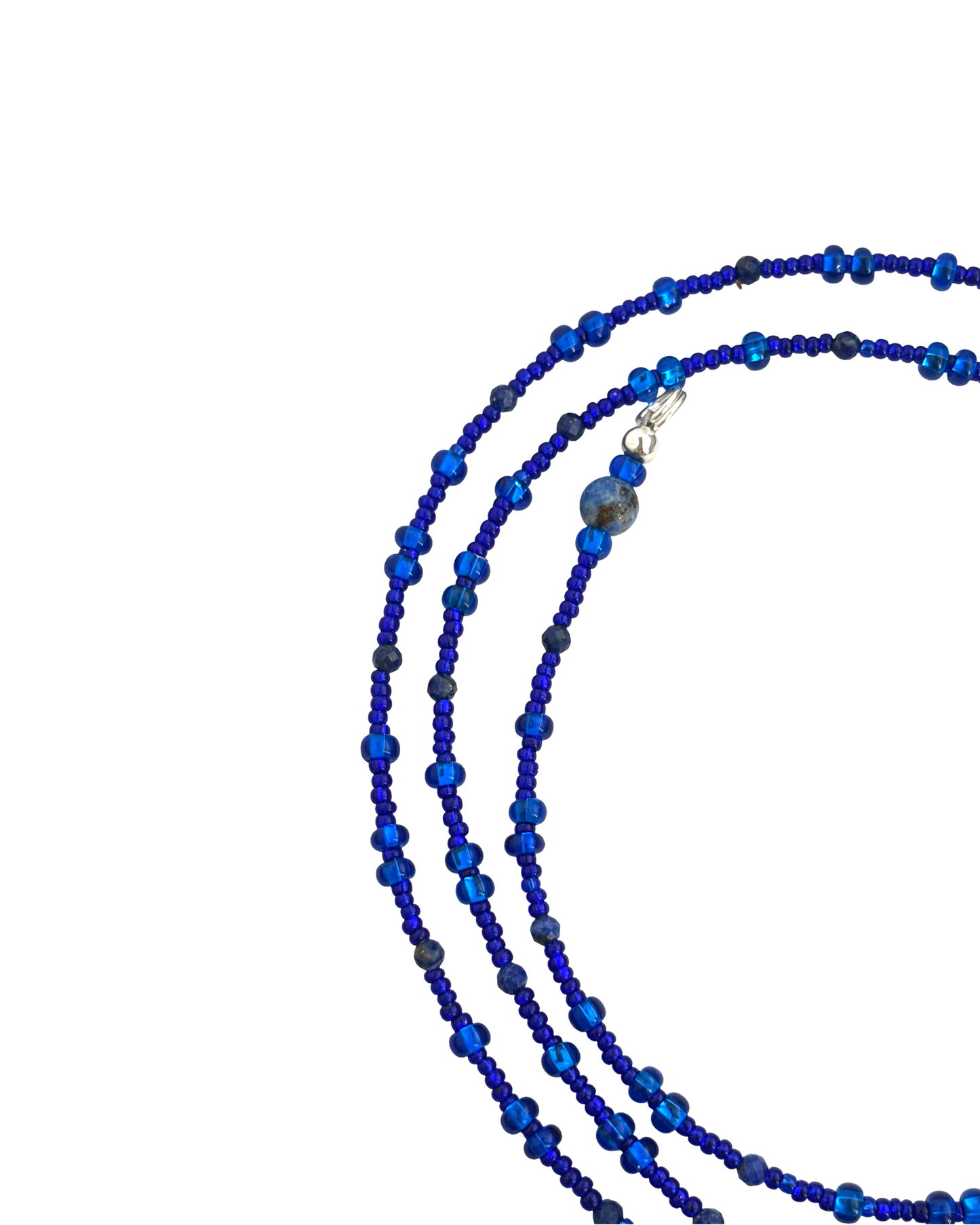 Royal Truth  Waistbead w/ Faceted Lapis Lazuli Gemstones