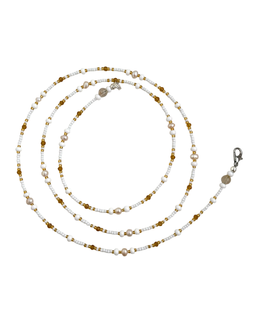 Ancestral Beam Waistbead w/ Freshwater Pearls