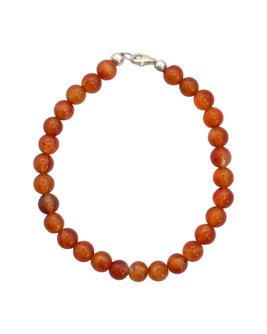 Ember Glow - Carnelian Gemstone Bracelet