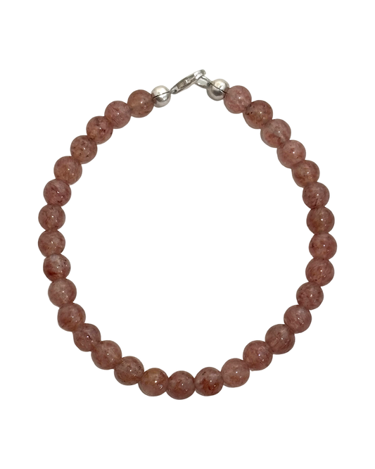 Love Drunk  - Strawberry Quartz Gemstone Bracelet