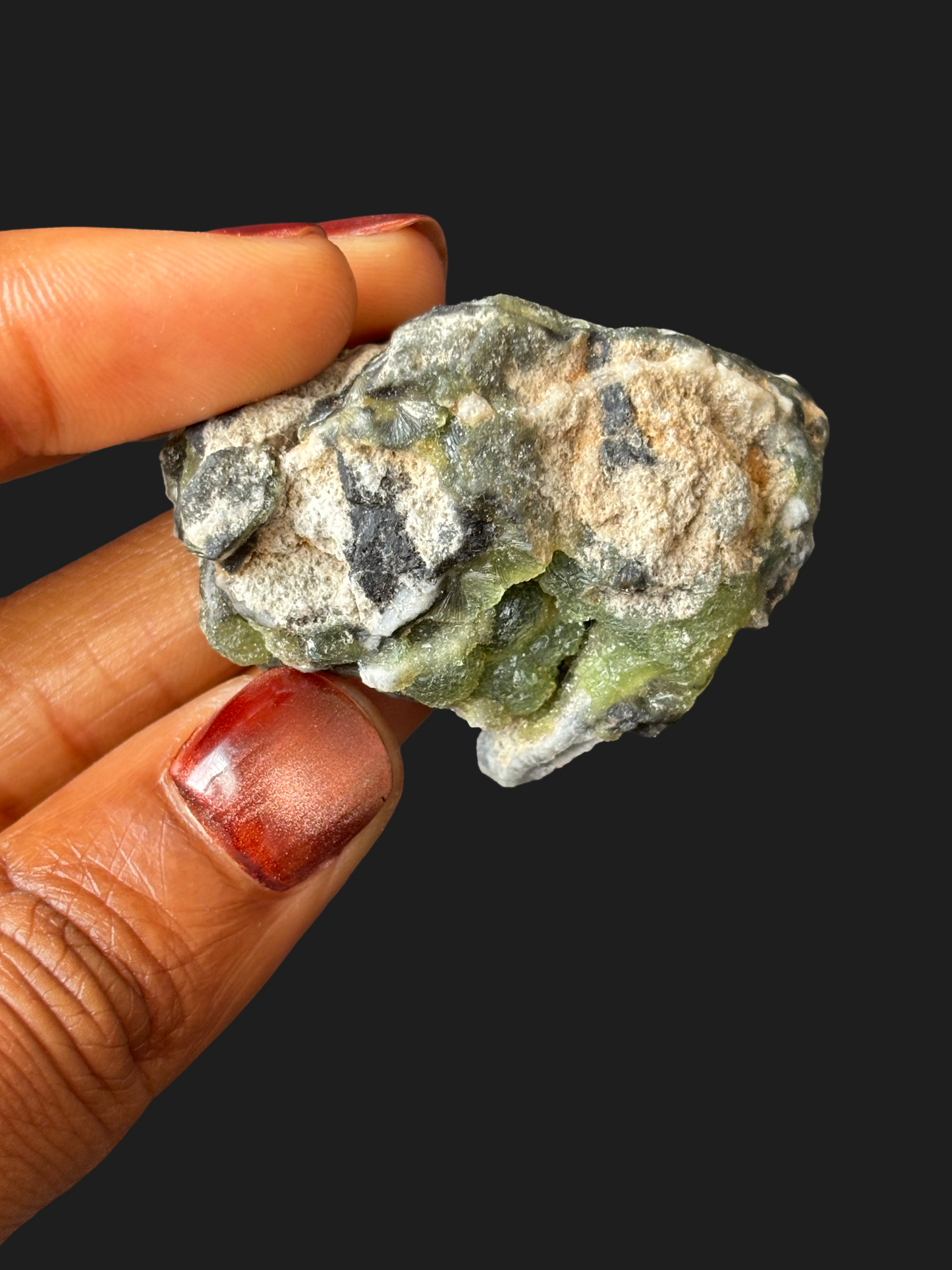 Rare Green Wavellite with Botryoidal Clusters Layered in Quartz Veins – Mauldin Mountain, Arkansas
