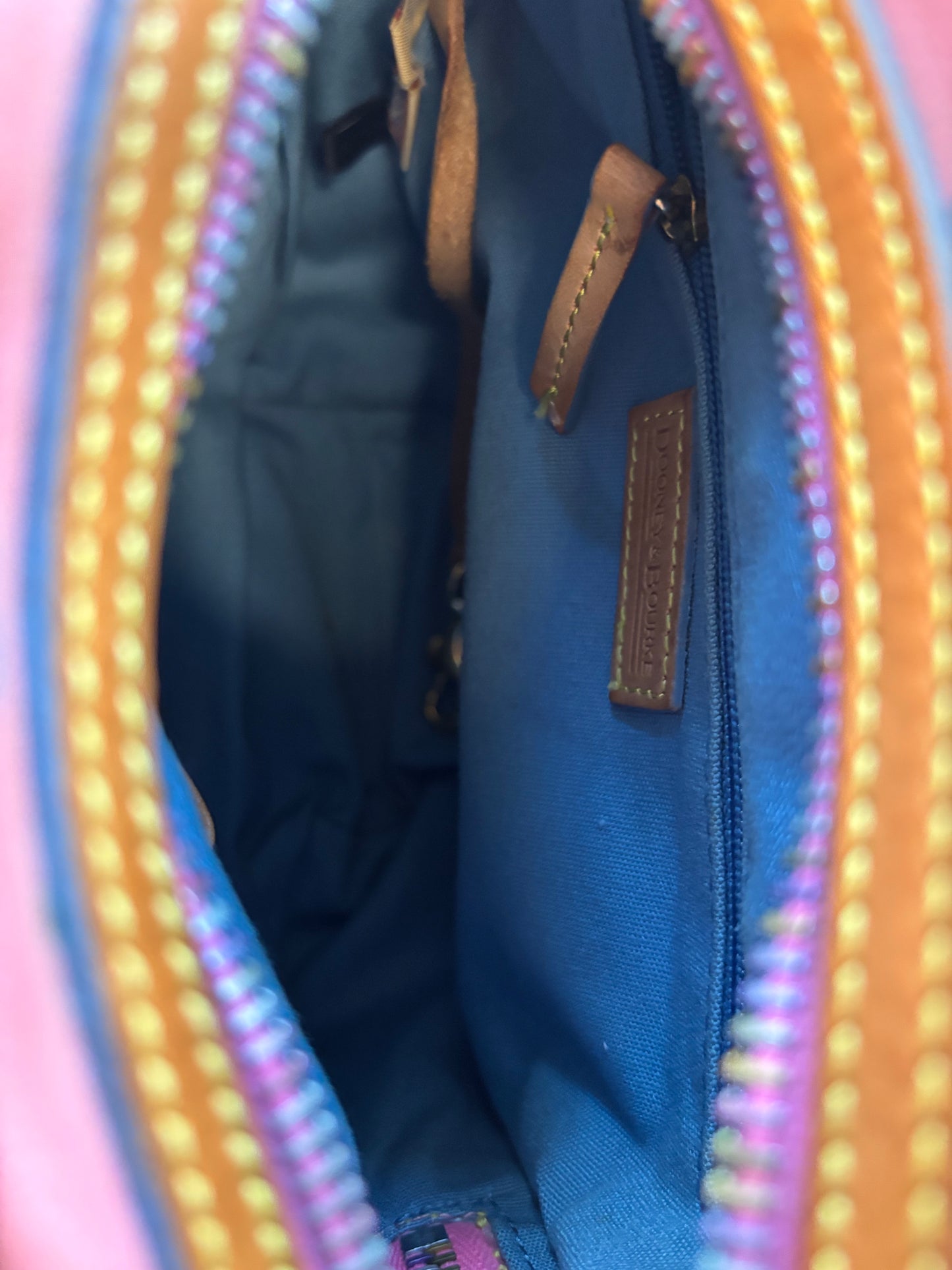 Y2k Vintage Pink Dooney & Bourke Round Mini Backpack Purse