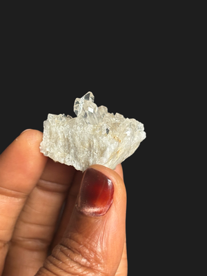 Small Radiant Clear Quartz Cluster with Water Clear Points – Mt. Ida, Arkansas