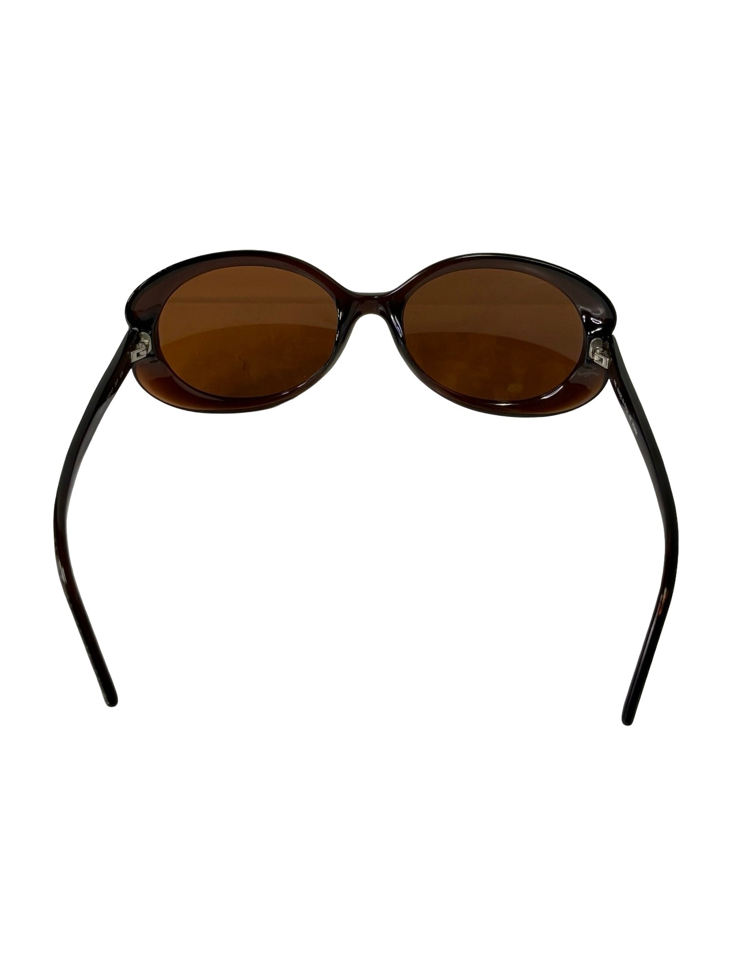 Vintage Y2K Fendi FS5171 Brown "Clout Goggles" Sunglasses w/ Monogramed Frame