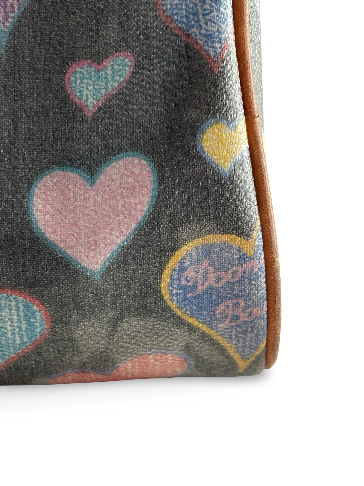 Vintage Y2K Dooney & Bourke Heart Barrel Bag w/ Matching Wristlet