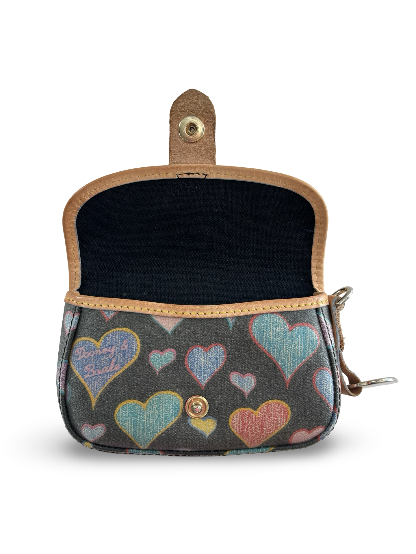 Vintage Y2K Dooney & Bourke Heart Barrel Bag w/ Matching Wristlet