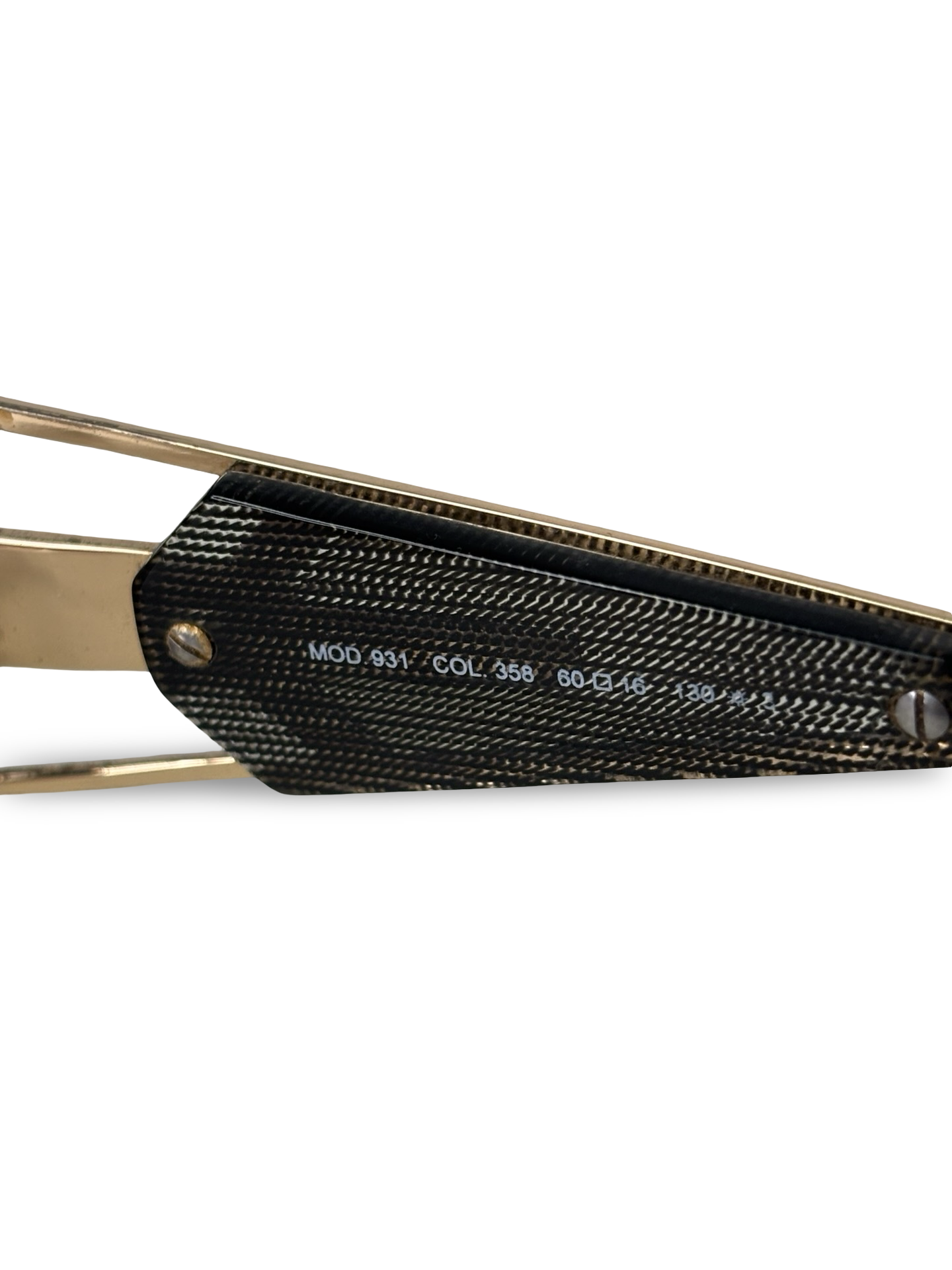 Vintage 1980s Cazal 931 Gold Geometric Sunglasses Made in Germany