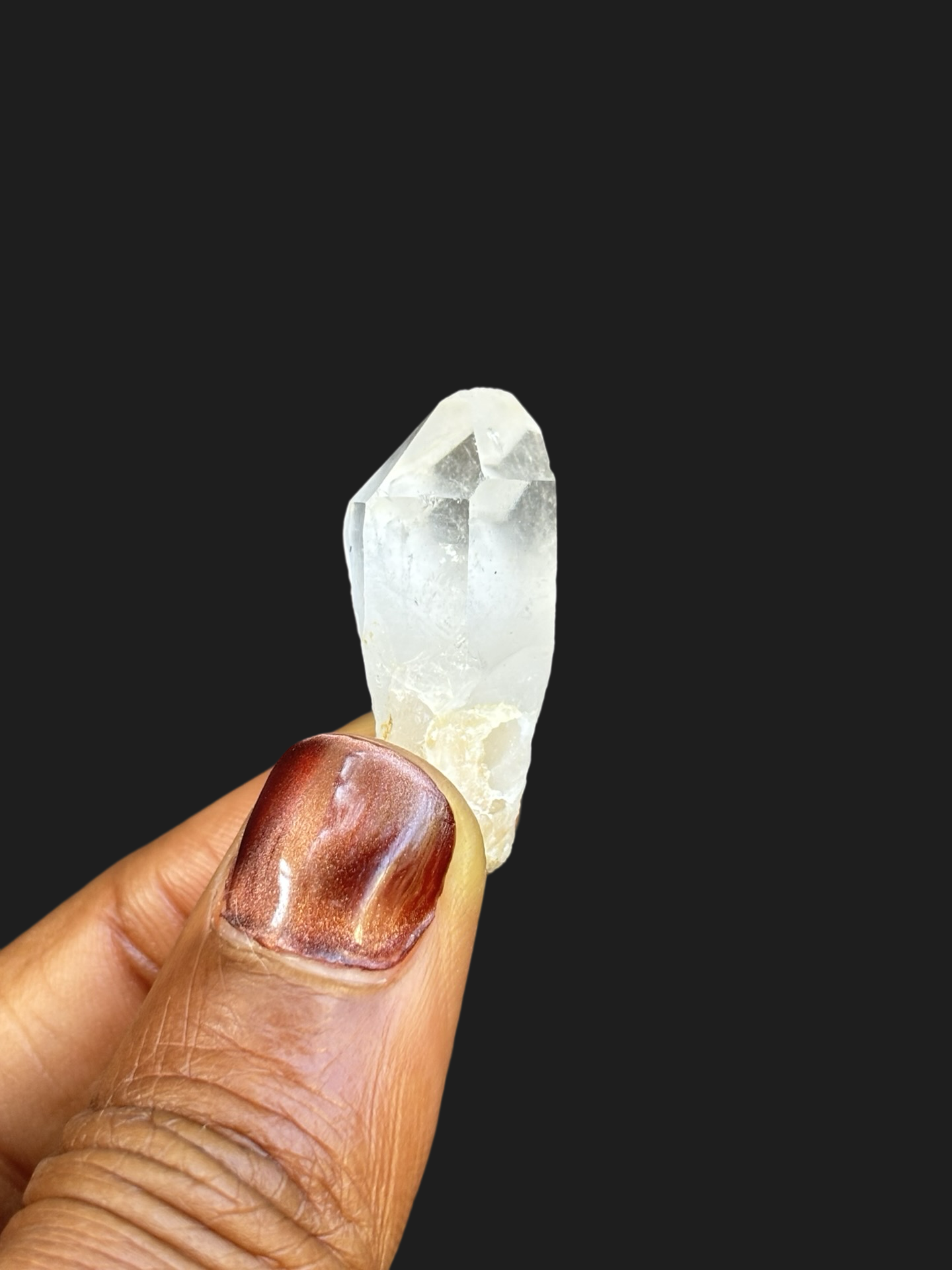 Impeccable High Clarity Quartz Crystal Point Stunning Light Refraction & Earthy Matrix – Ouachita Mountains, Arkansas
