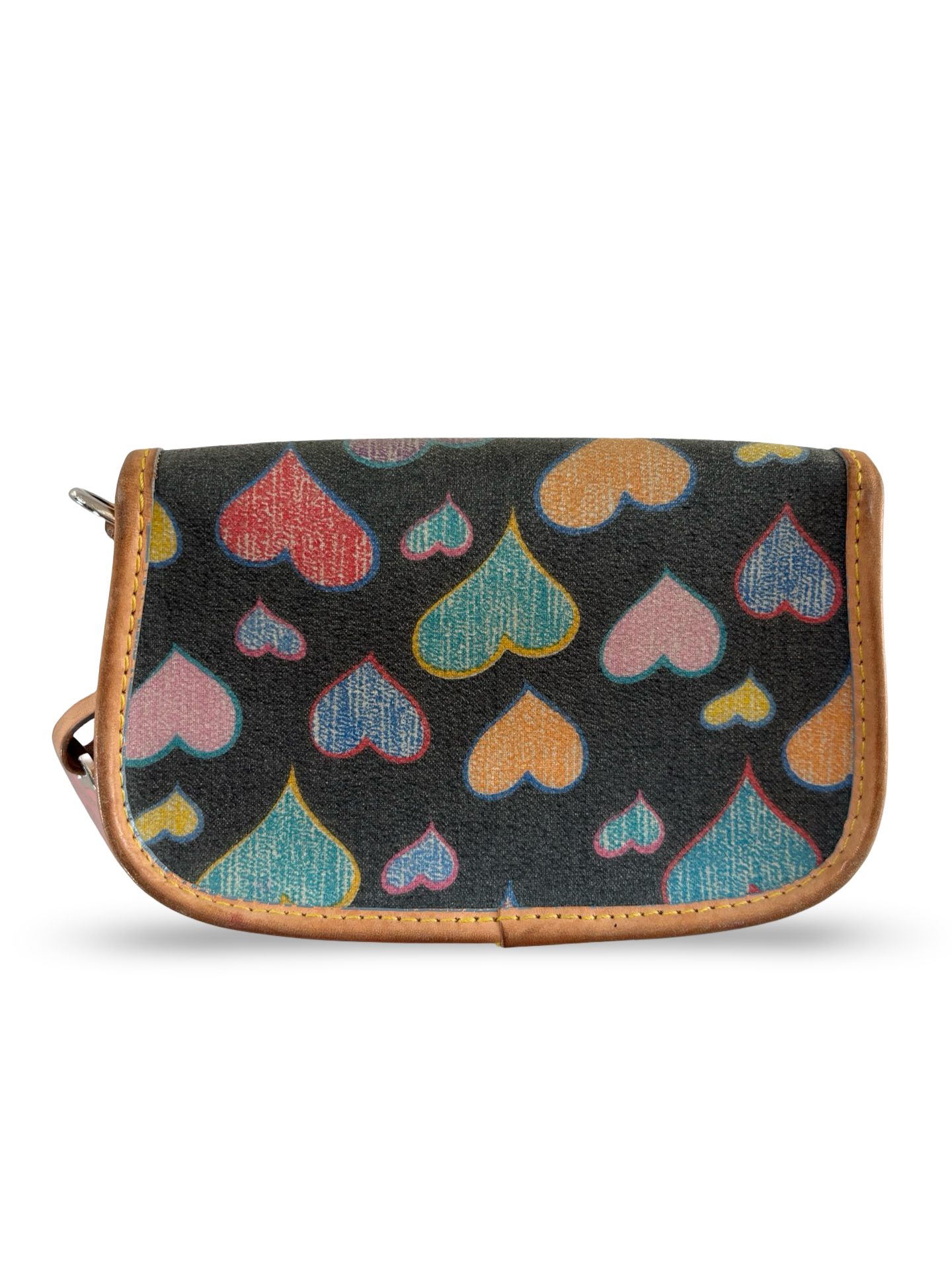 Vintage Y2K Dooney & Bourke Heart Barrel Bag w/ Matching Wristlet