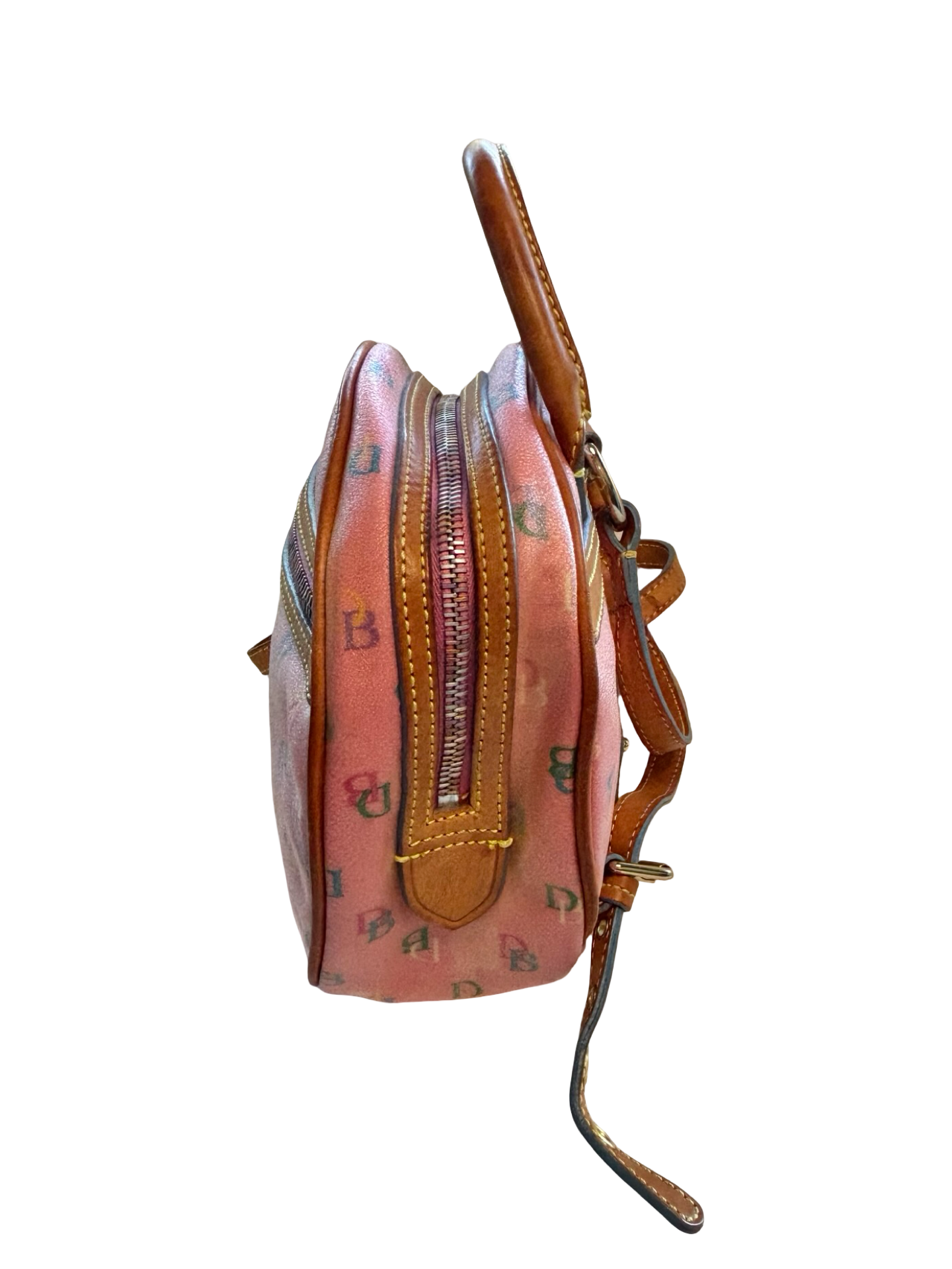 Y2k Vintage Pink Dooney & Bourke Round Mini Backpack Purse