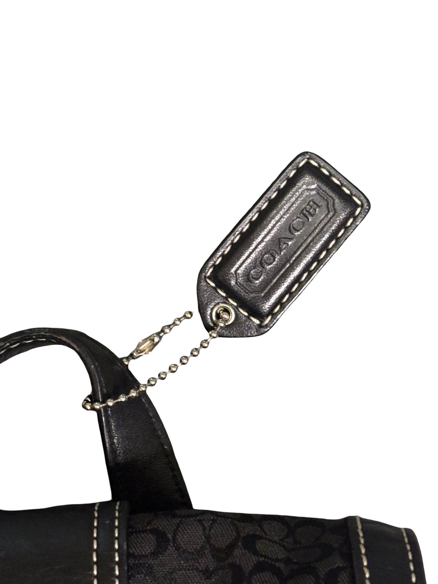 Vintage Y2K Coach 9764 Soho Mini Backpack Black Signature Monogram Canvas & Leather