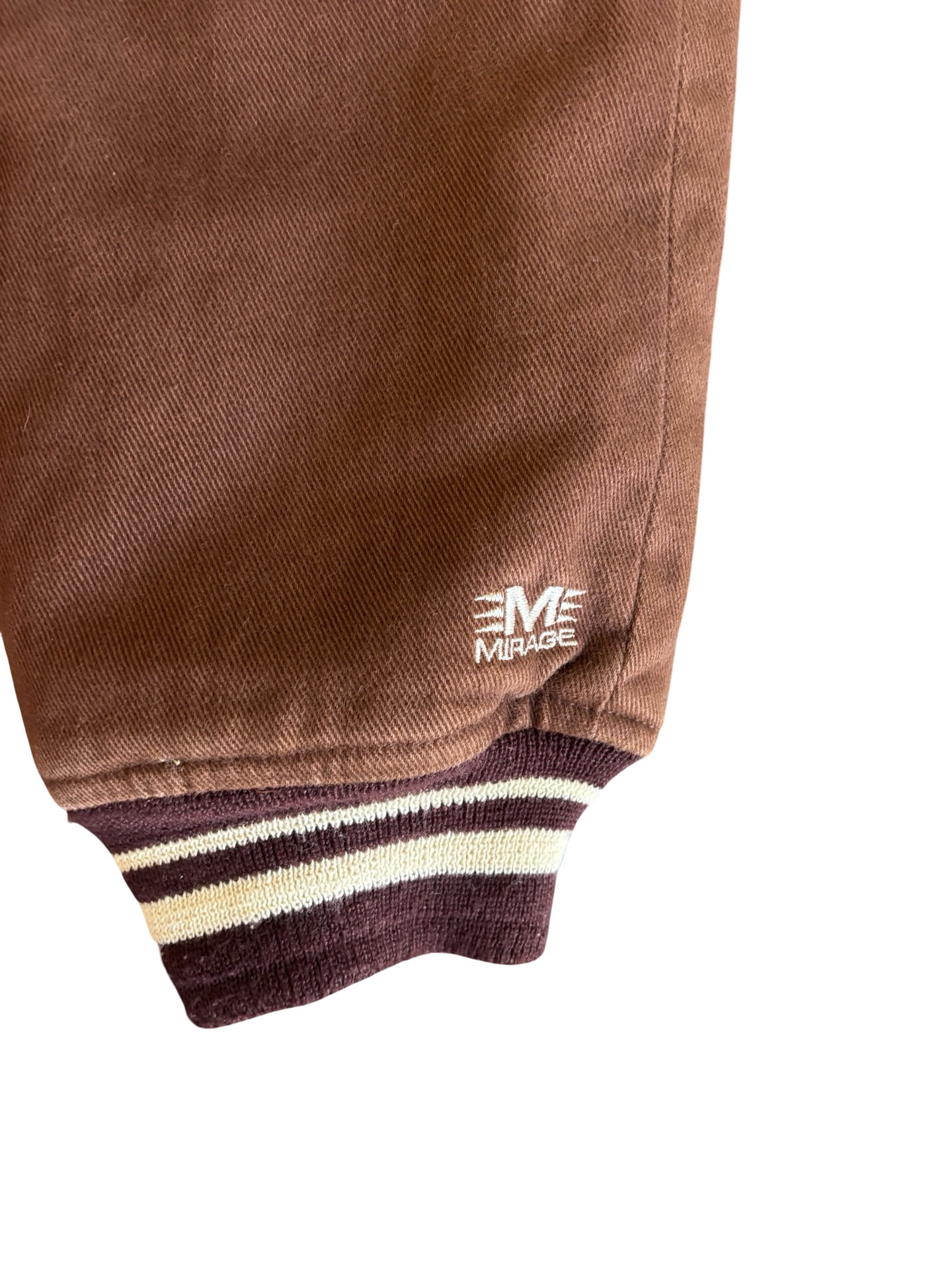 Rare Vintage 90's NFL Cleveland Browns Denim Embroidered Football Jacket Size L