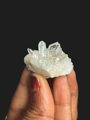 Small Radiant Clear Quartz Cluster with Water Clear Points – Mt. Ida, Arkansas