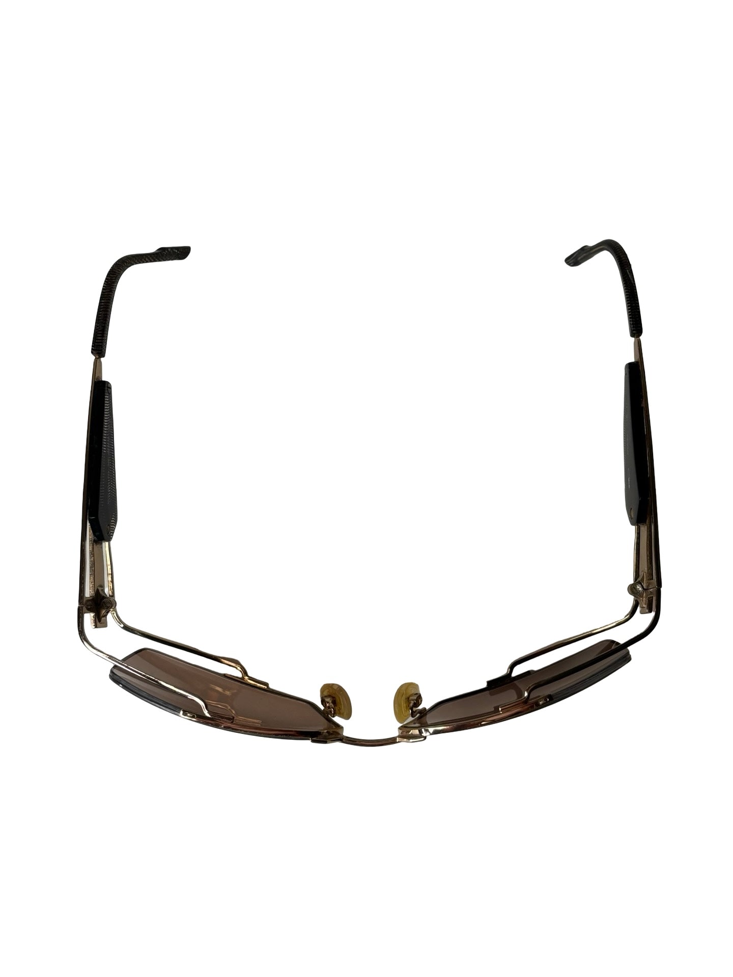 Vintage 1980s Cazal 931 Gold Geometric Sunglasses Made in Germany